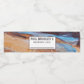 Beschrijfbare op maat gemaakte waterfleslabels waterfles etiket (Enkel label)