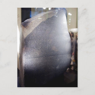 Beschrijving: De Rosetta Stone British Museum Zour Briefkaart