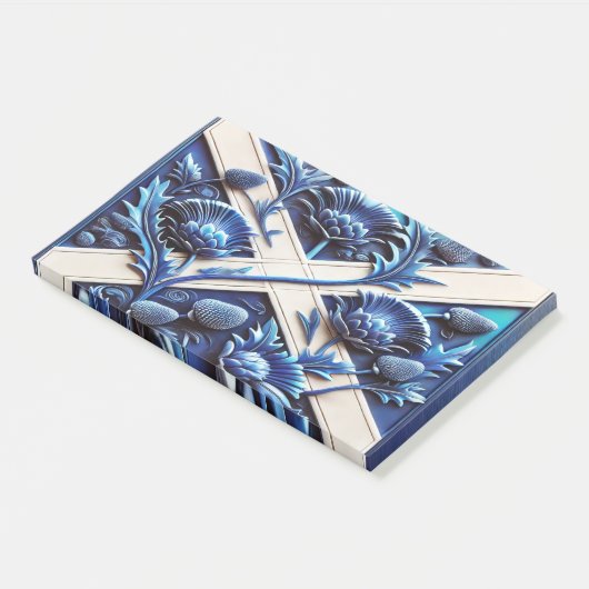 Beschrijving Scottish Thistles Design Post-it® Notes (Schuin)