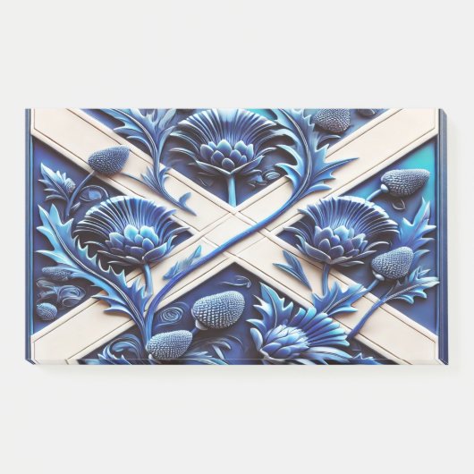 Beschrijving Scottish Thistles Design Post-it® Notes (Voorkant)