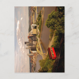 Beschrijving Uitzicht van het centrum en:Pittsburg Briefkaart