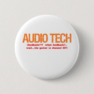 Beschrijving van audiotechnologie ronde button 5,7 cm