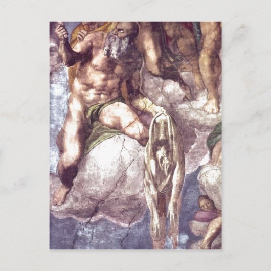 Beschrijving van Michelangelo Sistine Chapel Briefkaart (Voorkant)