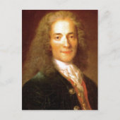 Beschrijving Voltaire en 1718 . Portret van Voltai Briefkaart (Voorkant)