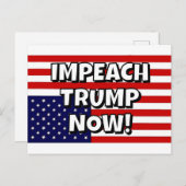 BESCHULDIG TRUMP NU! BRIEFKAART (Voorkant / Achterkant)