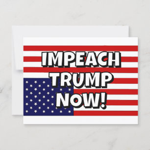 BESCHULDIG TRUMP NU! BRIEFKAART