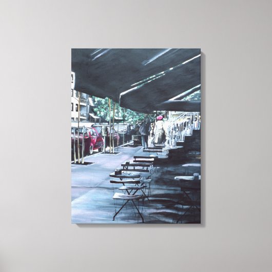 Beschut tegen middagzon canvas afdruk (Voorkant)