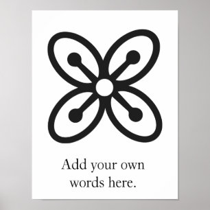 BESE SAKA Symbool van invloed, kracht, overvloed Poster