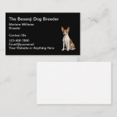 Besenji hondenfokker en redding Visitekaartjes (Voorkant / Achterkant)