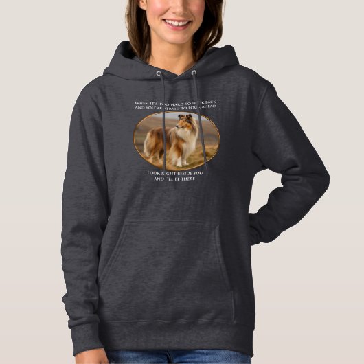 Beside You Collie Hoodie (Voorkant)