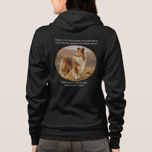Beside You Collie Hoodie (Achterkant)