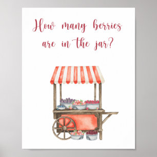 Besje - raad hoeveel besjes poster