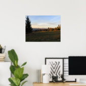 Beskid Sadecki sunrise Poster (Thuiskantoor)