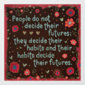 Beslis je gewoontes “Inspirivity” Raamsticker (Vel)