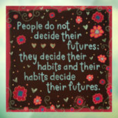 Beslis je gewoontes “Inspirivity” Raamsticker (Vel 3)