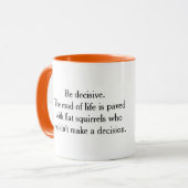 Beslissen - Eekhoorn Mok (Voorkant links)