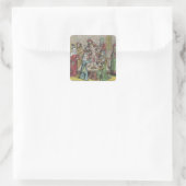 Beslissing Vierkante Sticker (Tas)