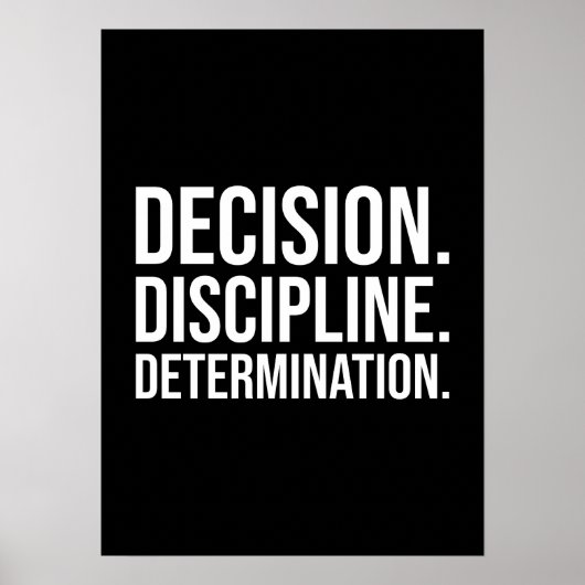 Beslissingsdisciplinaire bepaling - Gym, puin Poster (Voorkant)