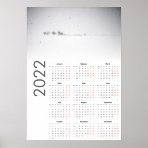 Besneeuwd Landschap Kalender 2022 Poster