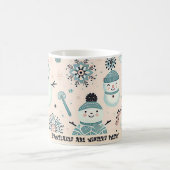 besneeuwd winterpatroon koffiemok (Center)