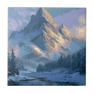 Besneeuwde Berg Tegeltje