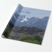 Besneeuwde bergen van Lone Pine Cadeaupapier (Uitgerold)
