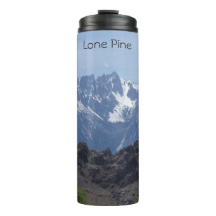 Besneeuwde bergen van Lone Pine Thermosbeker