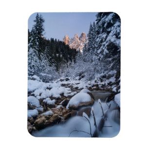 Besneeuwde Geisler Bergketen Magneet