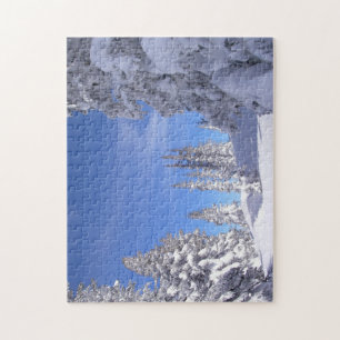 besneeuwde top van de Rocky Mountains Legpuzzel