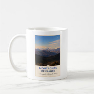 Besneeuwde toppen van de Franse Alpen Koffiemok