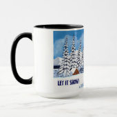 Besneeuwde Winter Groot Mok (Links)