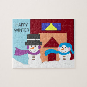 Besneeuwde Winter: Legpuzzel