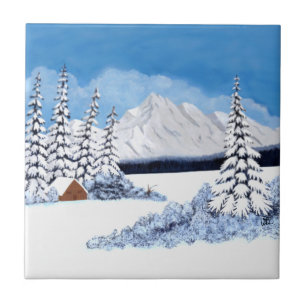 Besneeuwde Winter Tegeltje
