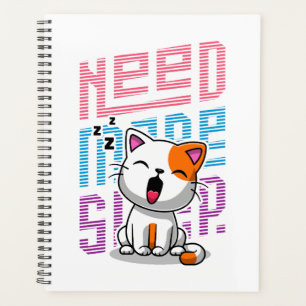 Besoin de plus de sommeil Funny Cat expression d
