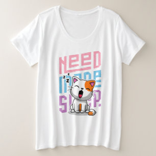 Besoin de plus de sommeil Funny Cat expression d