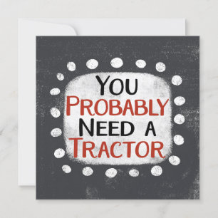Besoin D'Une Carte De Voeux Tracteur