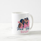 Besoins de travail Mug sur mesure, Collègue de col (Devant droit)