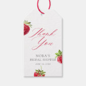 Besotted met Aardbei Bruiloft Cadeaulabel (Voorkant)