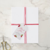 Besotted met Aardbei Bruiloft Cadeaulabel (Met Touw)