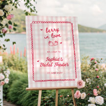 Besotted met aardbei bruiloft feest welkom