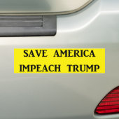 BESPAAR AMERIKA, IMPEACH TRUMP BUMPERSTICKER (Op auto)