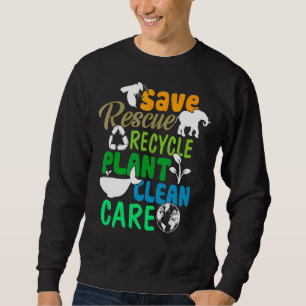 Bespaar bijen Reddingsdieren Recyclen plastic aard Trui