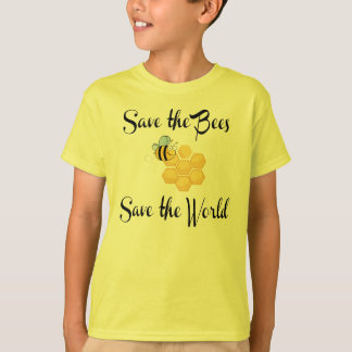 Bespaar de bijen de wereld t-shirt