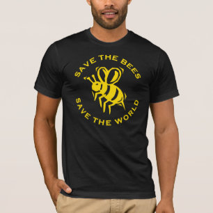 Bespaar de bijen de wereld t-shirt