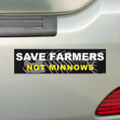 Bespaar de boeren bumpersticker (Op auto)