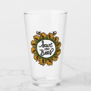 Bespaar de dag van de bijenaarde glas