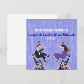 BESPAAR DE DATE B'NAI MITZVAH KAART (Voorkant / Achterkant)