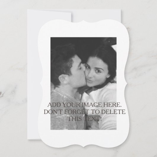 BESPAAR DE DATUM KAART - AANGEPASTE DATUM, BERICHT (Achterkant)