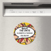 BESPAAR DE DATUM-sprekersbundel Fun Retro Comic Bo Magneet (Insitu (Vaatwasser))