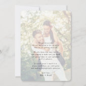 BESPAAR DE DATUM van het moderne, elegante hart zw Kaart (Achterkant)